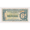 British Armed Forces 1948 6 Pence Note, Pick #M17