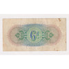 British Armed Forces 1943 6 Pence Note, Pick #M1, Very Fine (VF20)