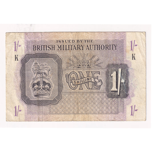 British Armed Forces 1943 1 Shilling Note, Pick #M2