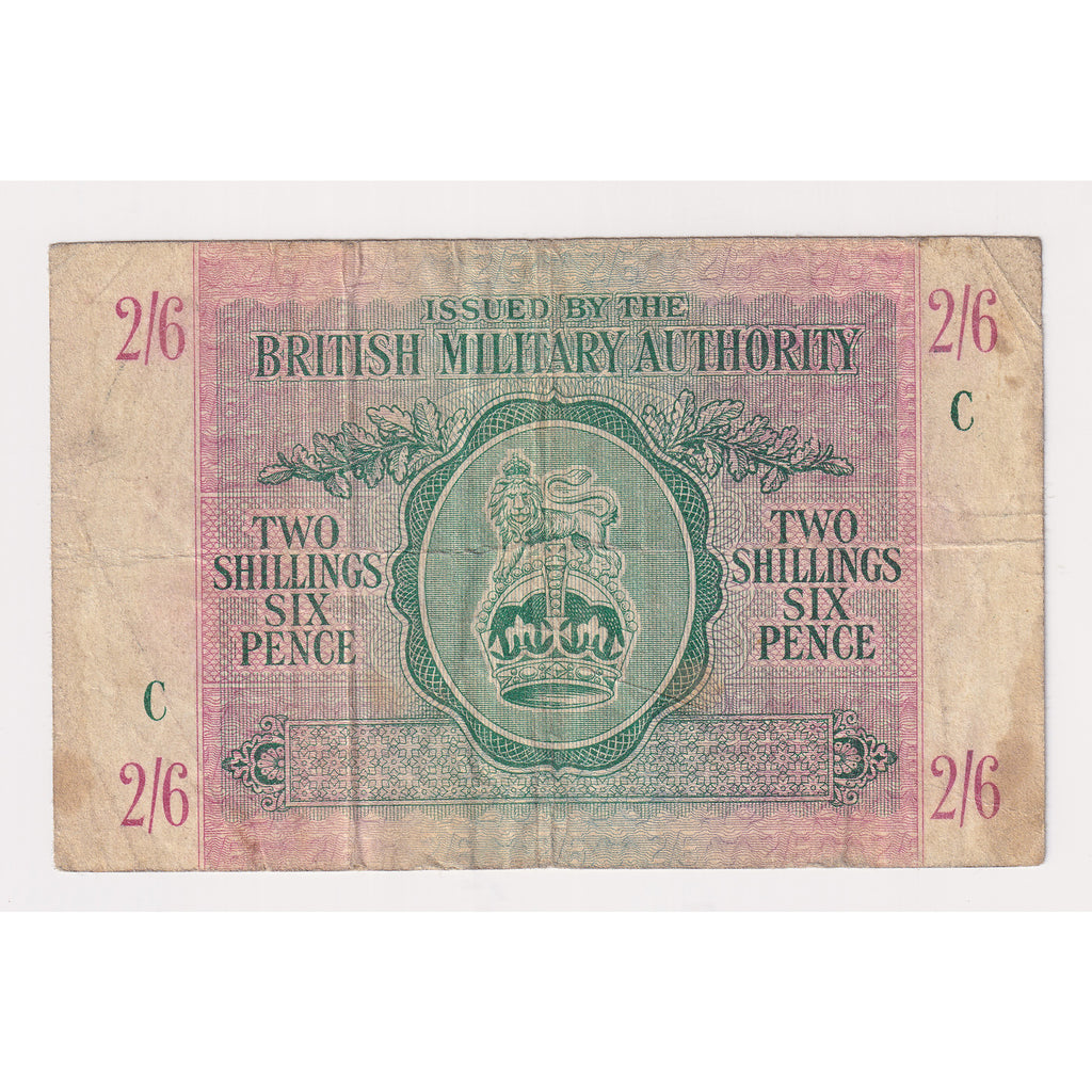 British Armed Forces 1943 2 Shillings 6 Pence Note, Pick #M3