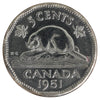 1951 Canada 5-cents Brilliant Uncirculated (MS-63) Scratched