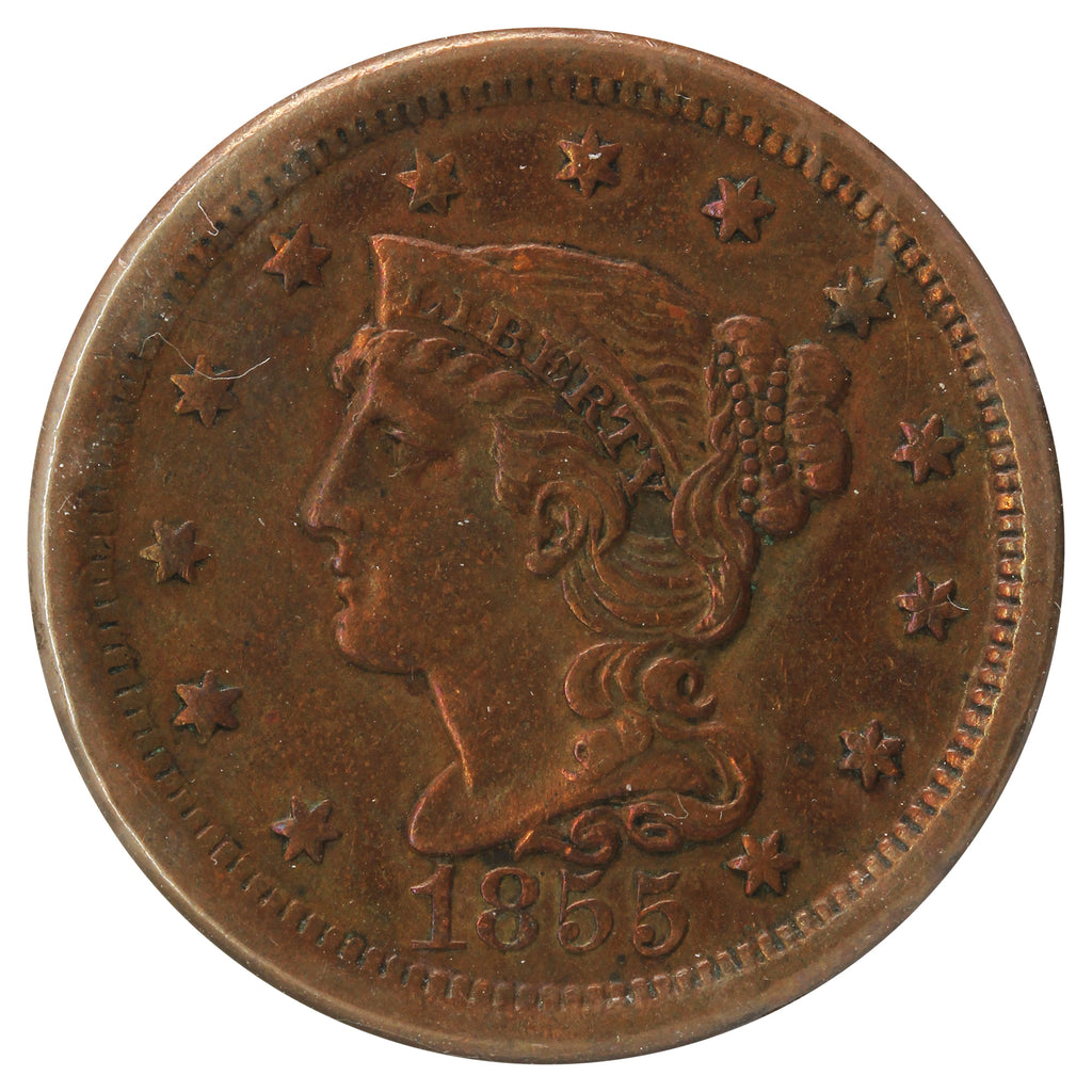 1855 USA Cent (Cleaned)