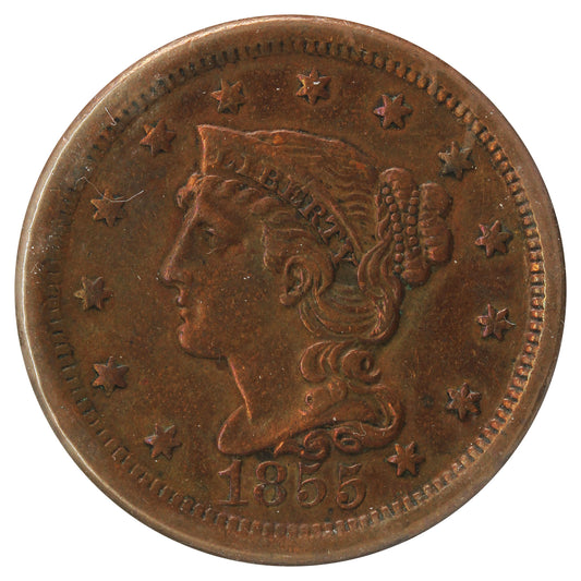 1855 USA Cent (Cleaned)