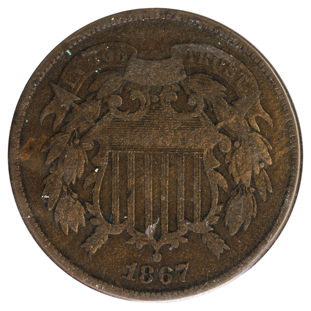 1867 USA 2 Cents F-VF (F15)
