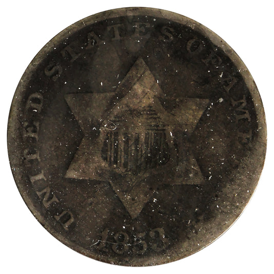 1853 USA 3 Cents