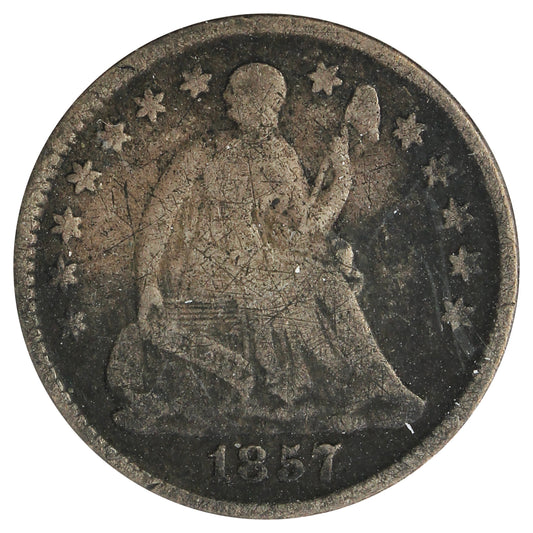 1857 USA Half Dime VG-F (VG10) Impaired