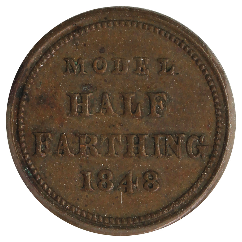 Great Britain 1848 Model Half Farthing UNC (MS60)
