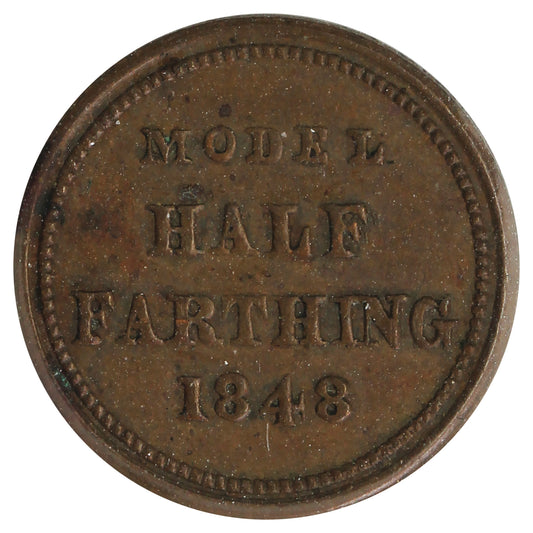 Great Britain 1848 Model Half Farthing UNC (MS60)
