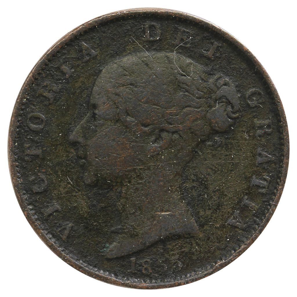 Great Britain 1855 Half Penny Fine (F12)