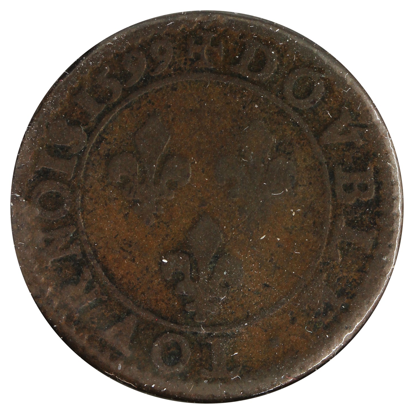 France 1599 2 Denier G-VG (G6)