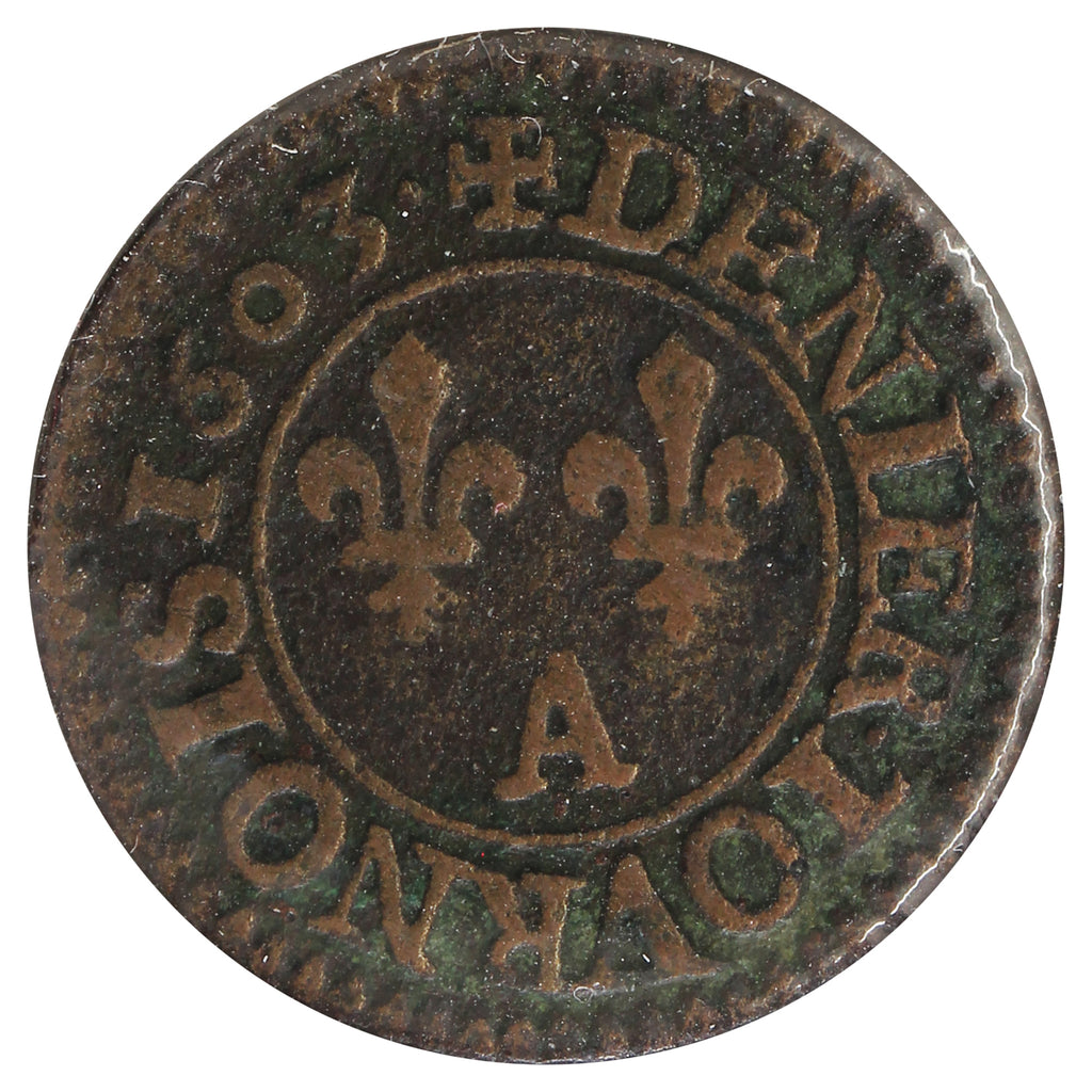 France 1603A 2 Denier Fine (F12)