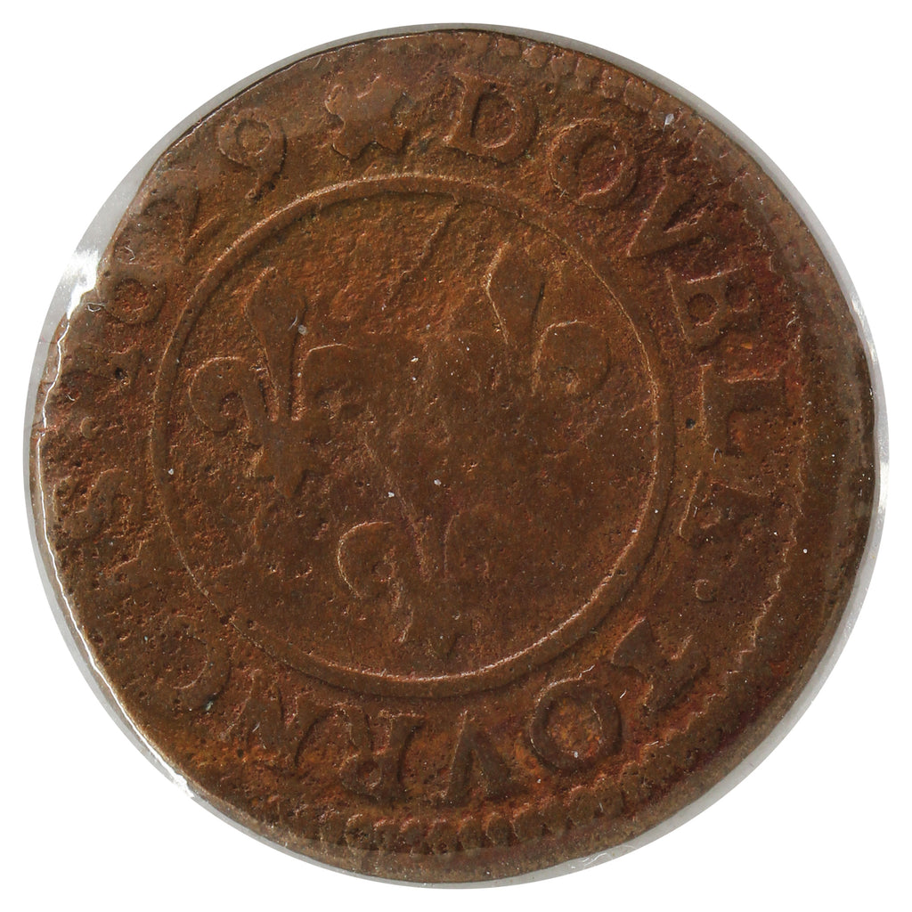 France 1629D 2 Denier Very Good (VG8)