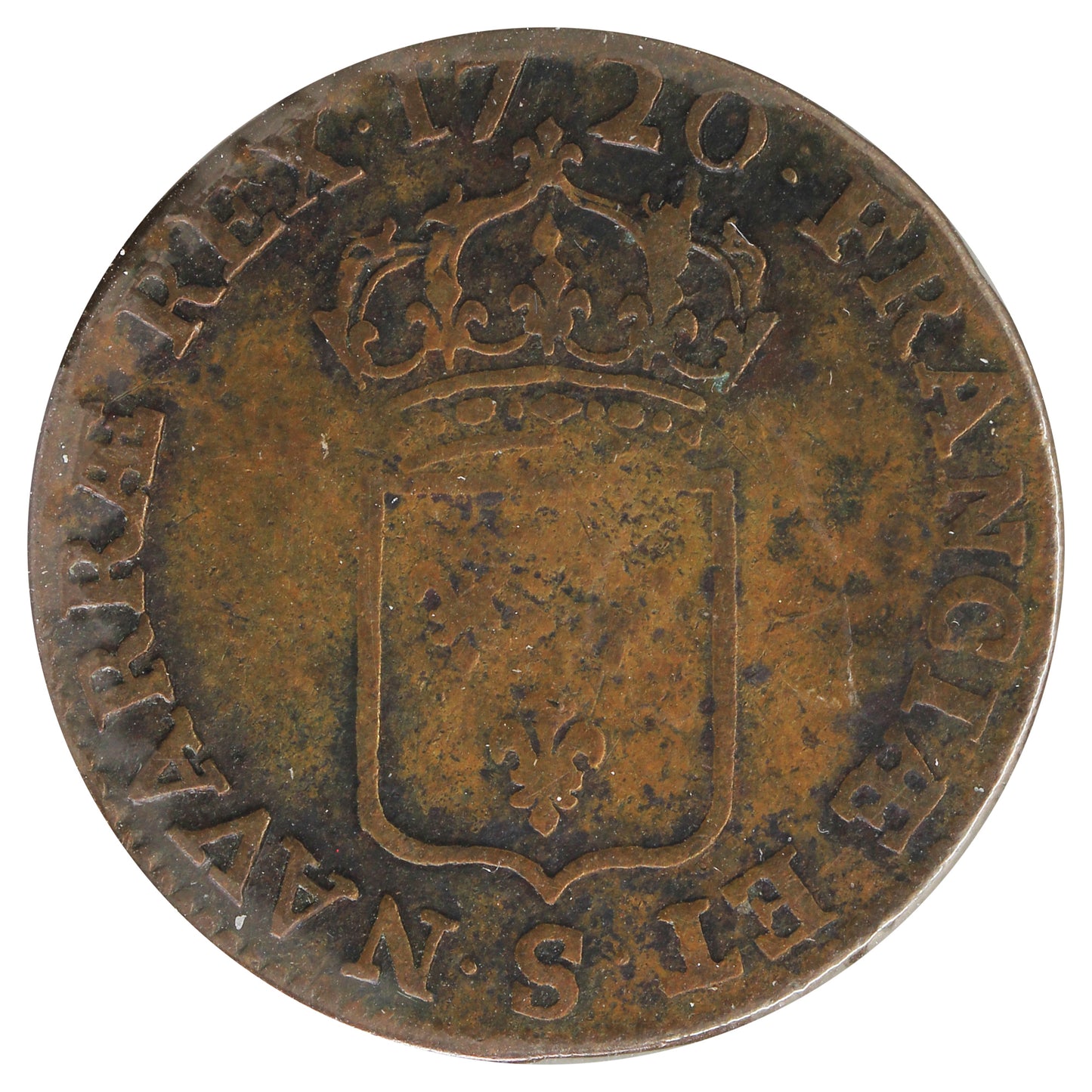 France 1720S 1/2 Sol Very Good (VG8)