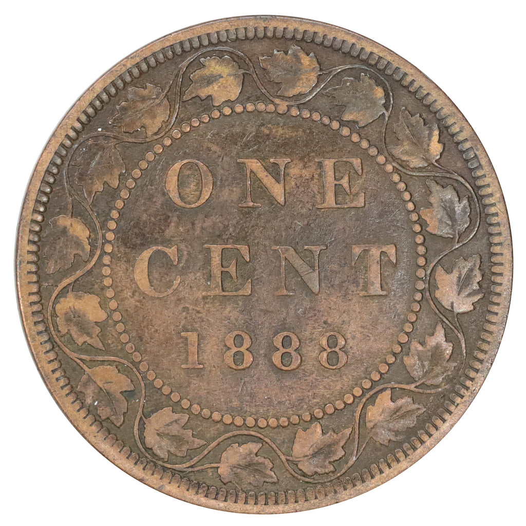 1888 Canada 1-cent Fine (F12) Scratched, marks, or impaired