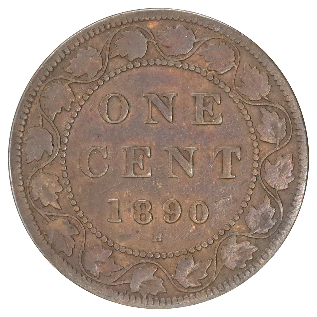 1890 Canada 1-cent Very Good (VG8) Scratched, marks, or impaired