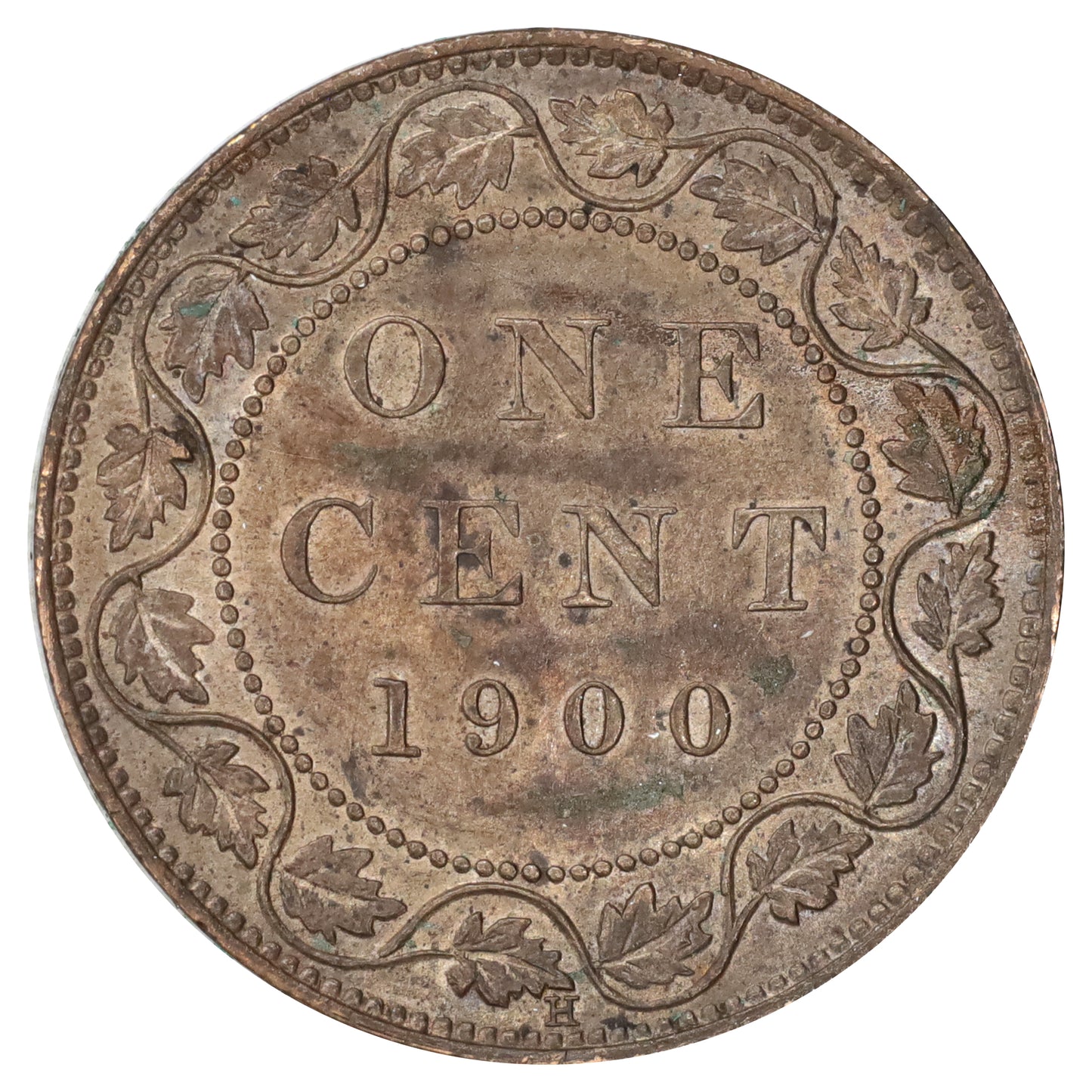1900H Canada 1-cent Brilliant Uncirculated (MS63) Red & Brown