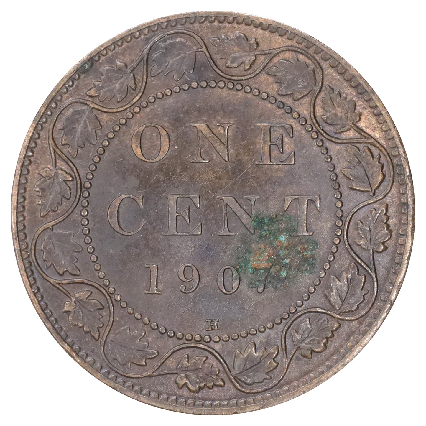 1907H Canada 1-cent AU-UNC (AU55) Scratched, marks, or impaired