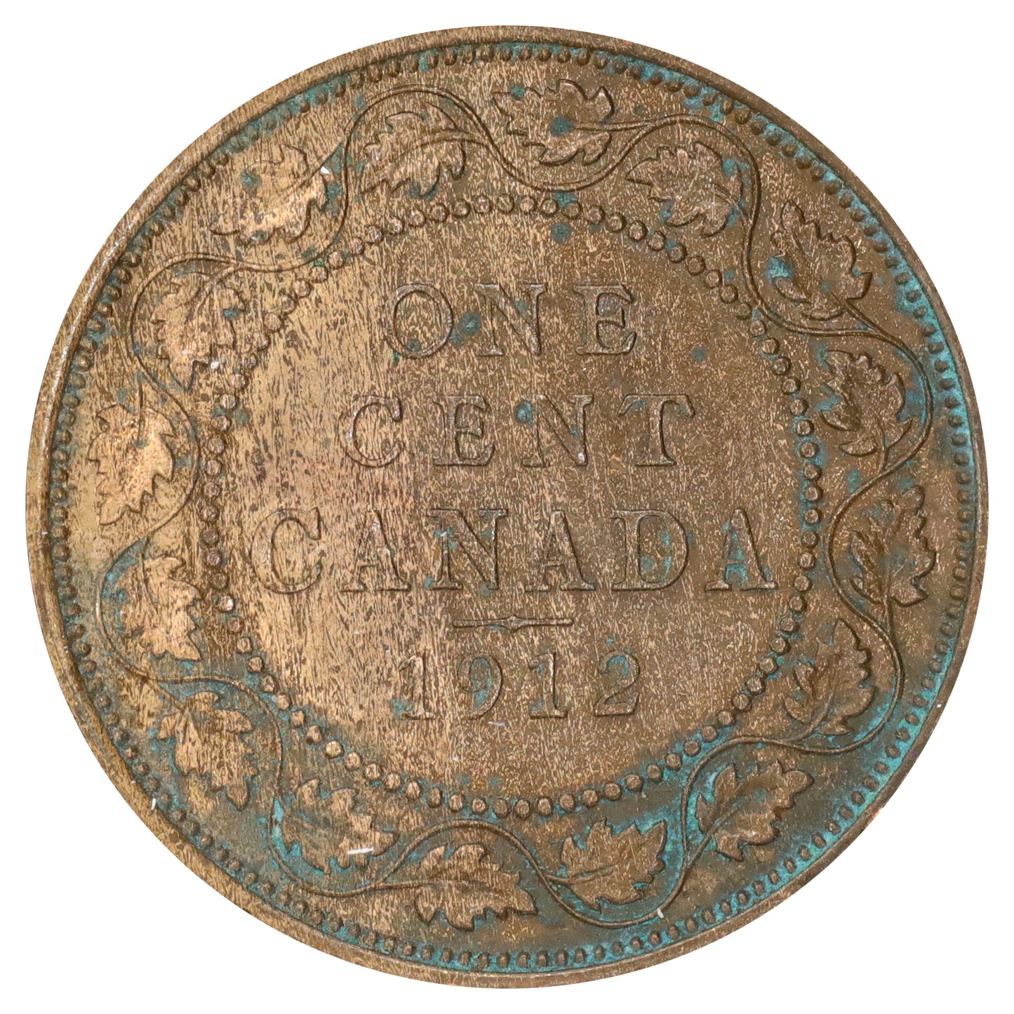 1912 Canada 1-cent Brilliant Uncirculated (MS63) Red & Brown (Scratched or impaired)