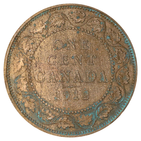 1912 Canada 1-cent Brilliant Uncirculated (MS63) Red & Brown (Scratched or impaired)