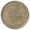 1874H Plain 4 Canada 5-cents Fine (F12) Scratched, marks, or impaired