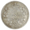 1883H Obv. 5 Canada 5-cents Very Good (VG8) Scratched, marks, or impaired