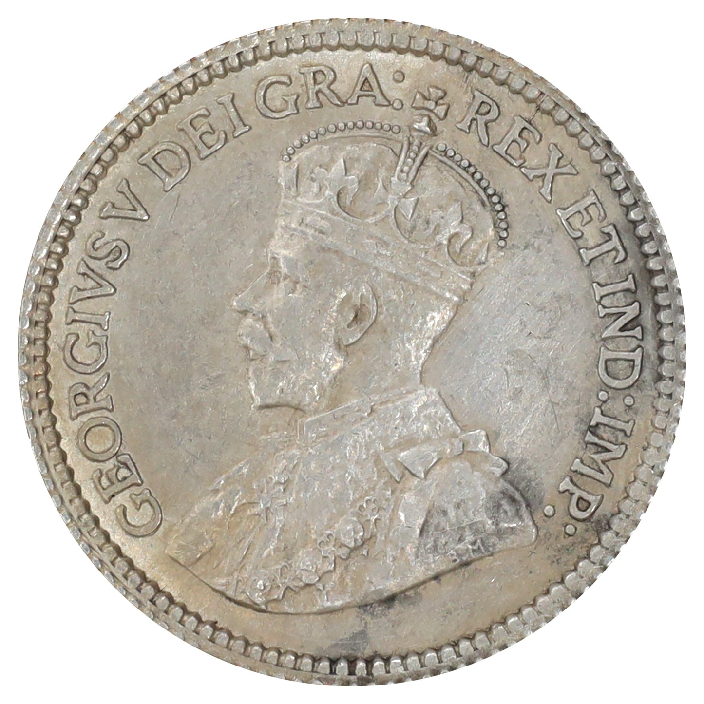 1912 Canada 5-cents AU-UNC (AU55) Scratched, marks, or impaired