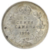 1916 Canada 5-cents Almost Uncirculated (AU50) Scratched, marks, or impaired