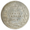 1919 Canada 5-cents Almost Uncirculated (AU50) Scratched, marks, or impaired