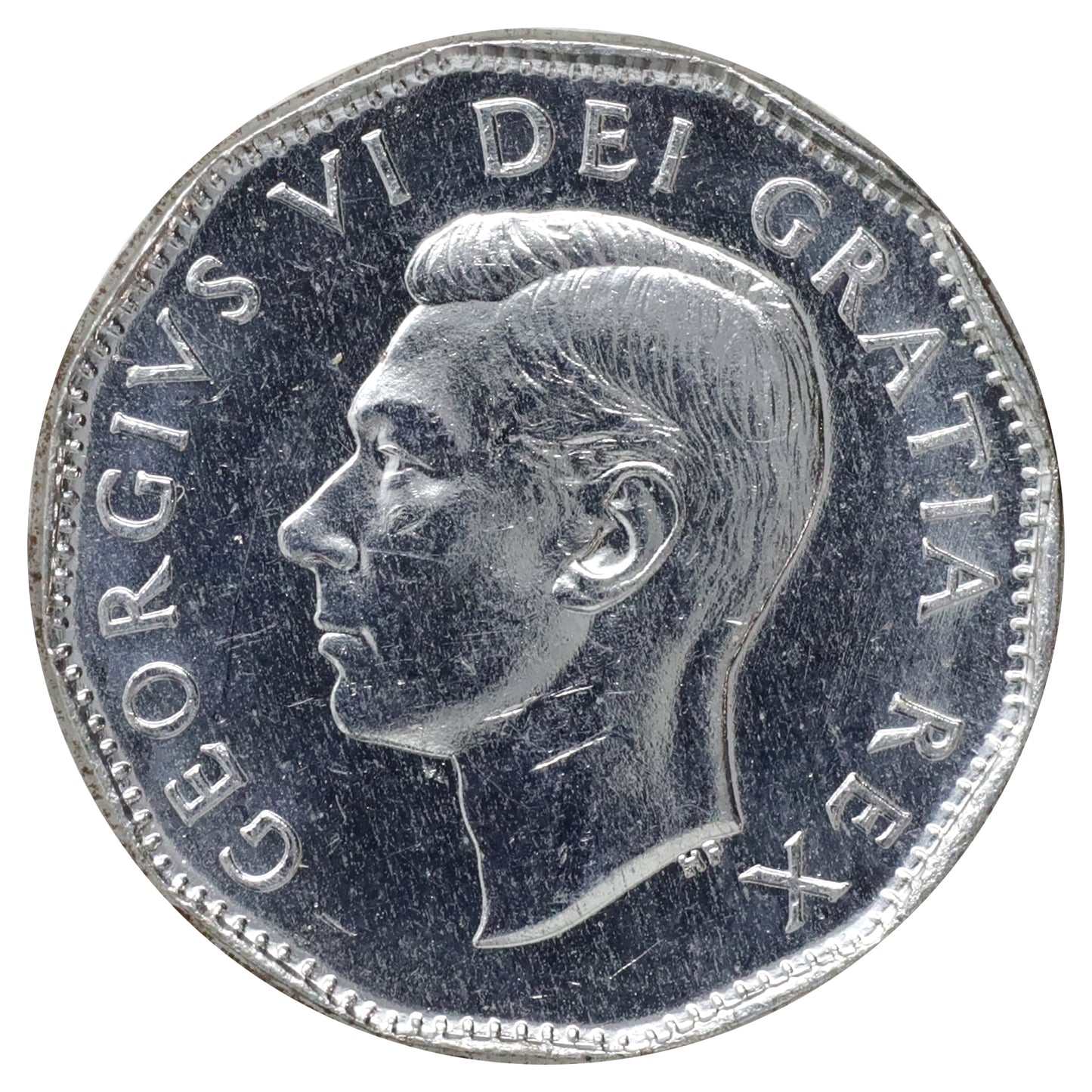 1952 Canada 5-cents Brilliant Uncirculated (MS63) Scratched, marks, or impaired