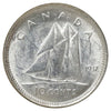 1937 Canada 10-cents UNC+ (MS62) Scratched, marks, or impaired