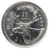 1999P (test) Caribou Canada 25-cents Brilliant Uncirculated (MS63) Scratched or impaired
