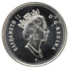 1999P (test) Caribou Canada 25-cents Brilliant Uncirculated (MS63) Scratched or impaired
