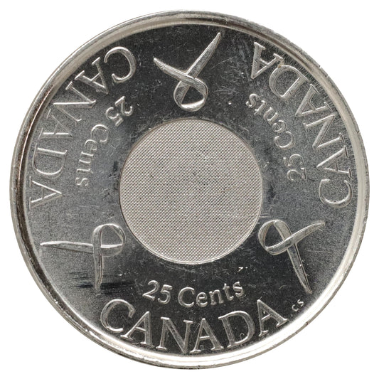 2006 (test) Breast Cancer Ribbon 25-cents Proof Like (Scratched, marks, or impaired)