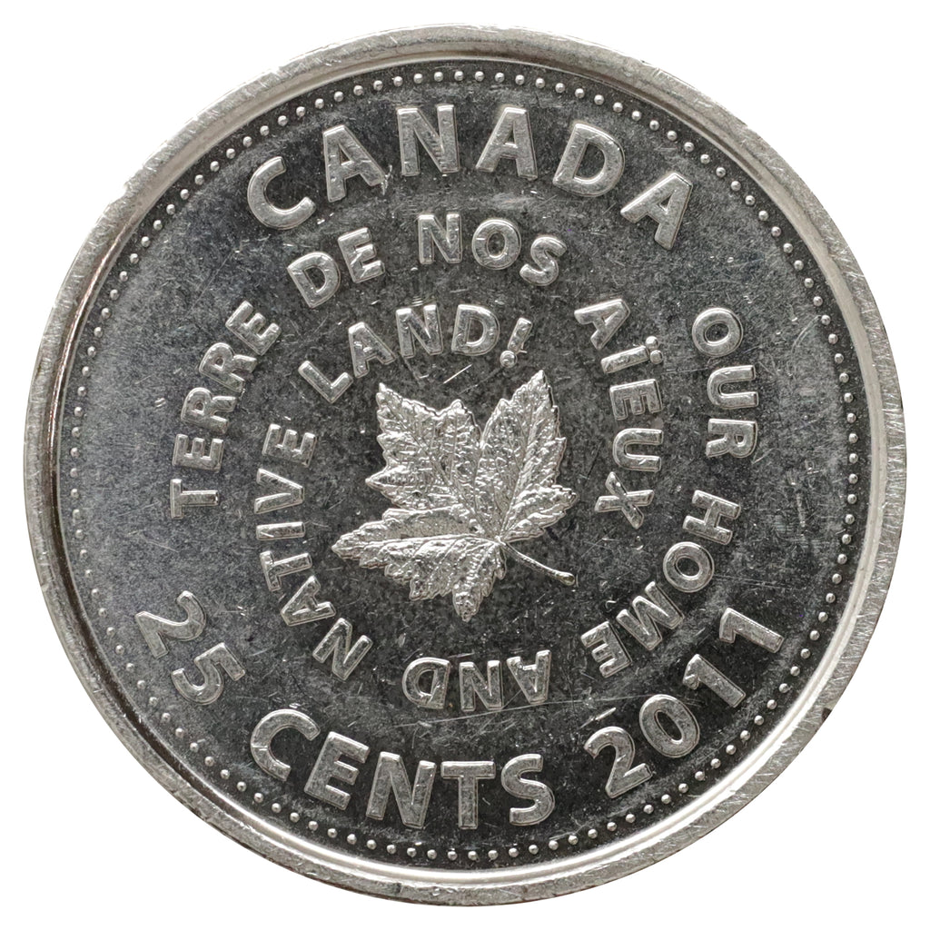 2011 Oh Canada 25-cents Brilliant Uncirculated (MS63) Scratched, marks, or impaired
