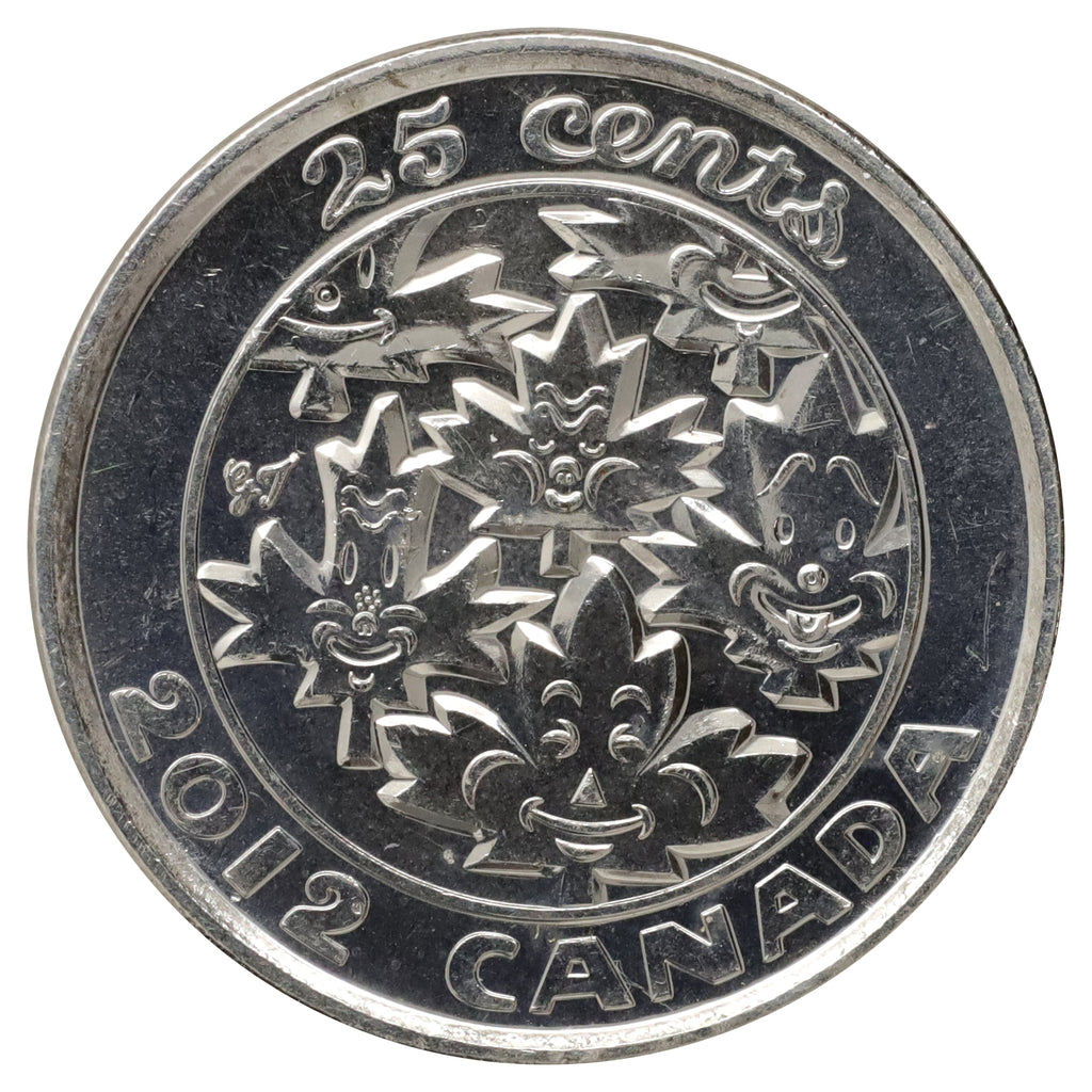 2012 Oh Canada 25-cents Brilliant Uncirculated (MS63) Scratched, marks, or impaired