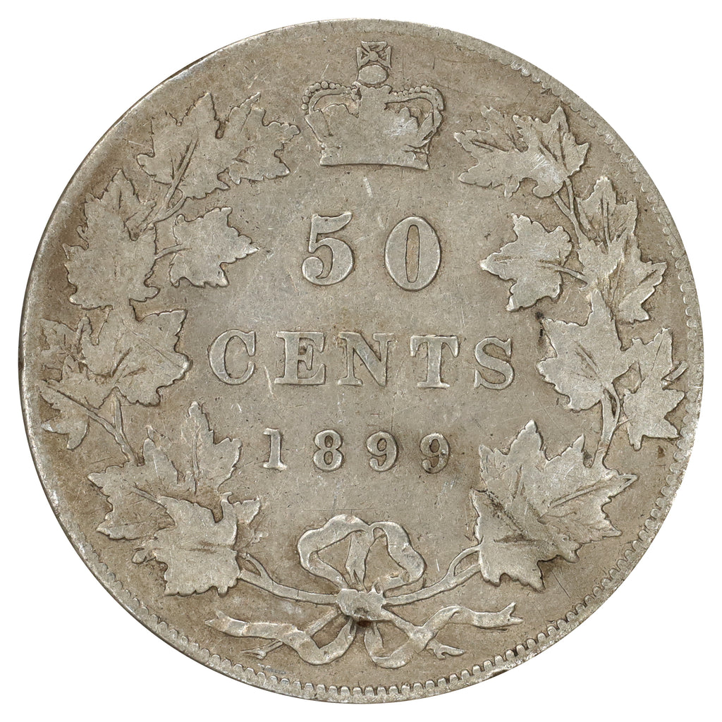 1899 Canada 50-cents VG-F (VG10) Scratched, marks, or impaired