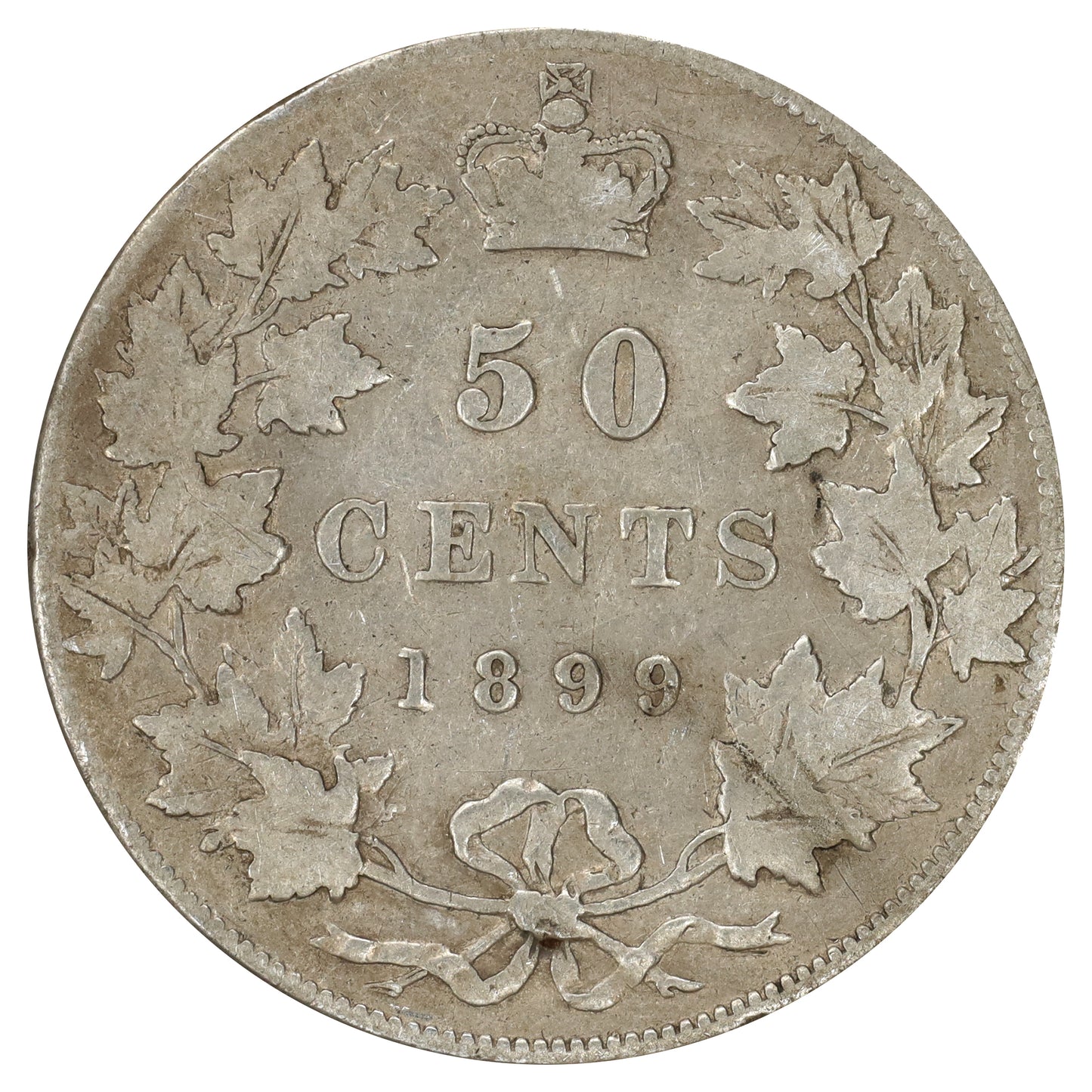 1899 Canada 50-cents VG-F (VG10) Scratched, marks, or impaired