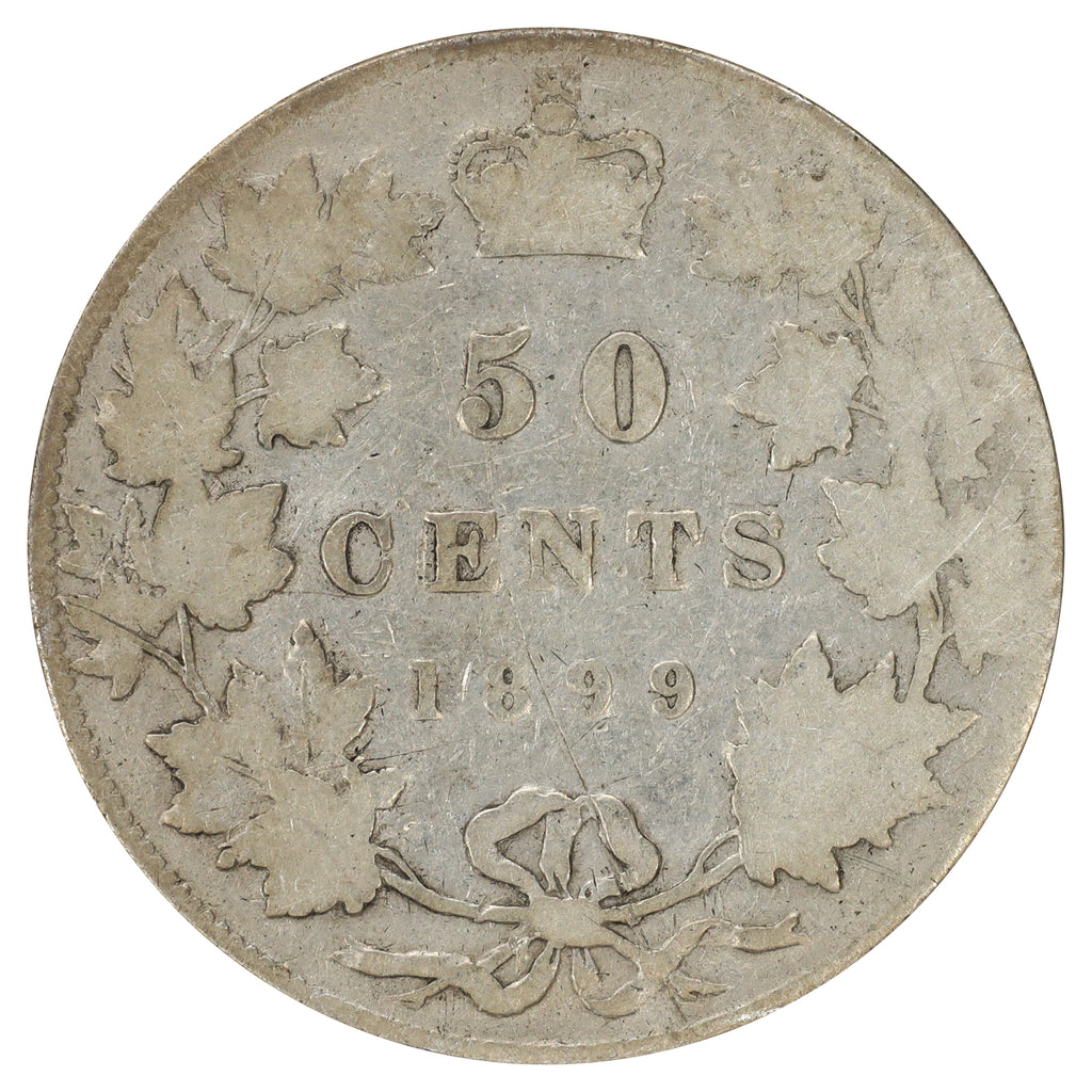 1899 Canada 50-cents Good (G4) Scratched, marks, or impaired