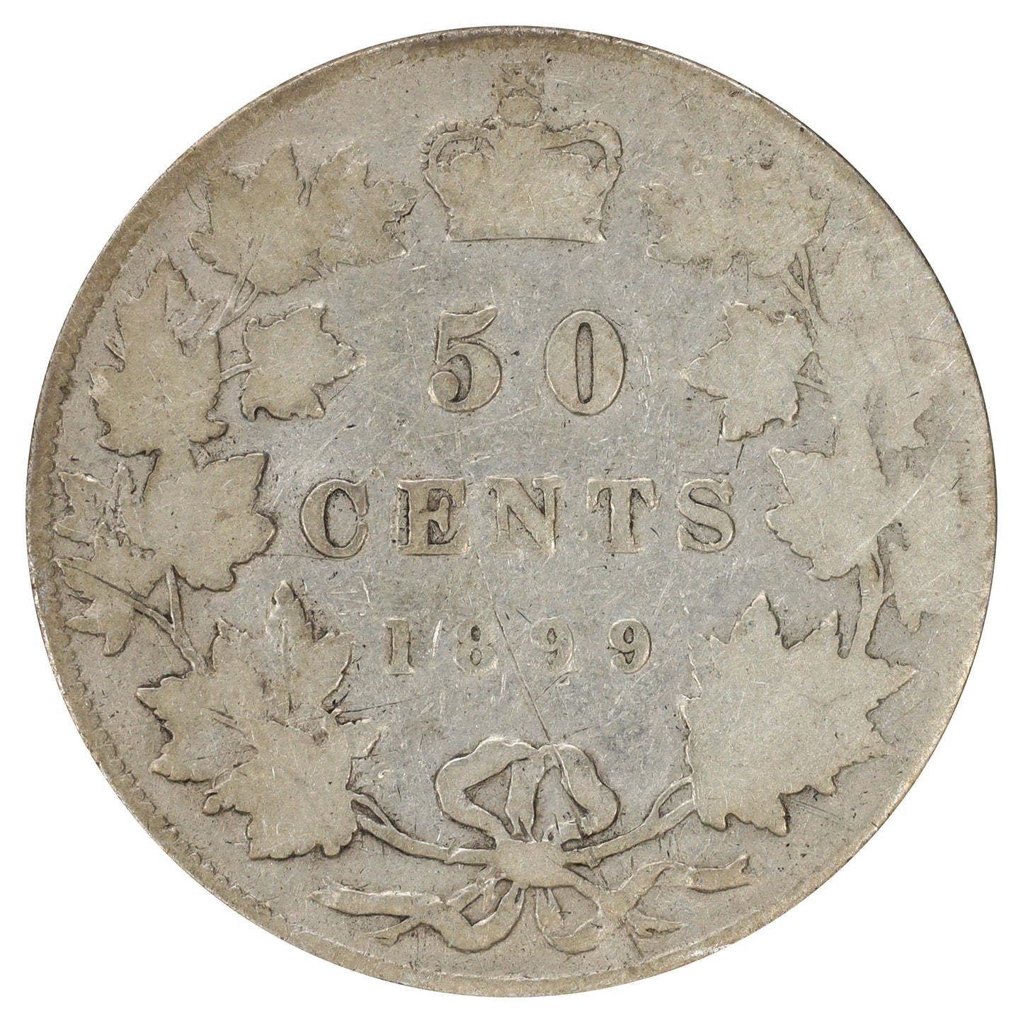 1899 Canada 50-cents Good (G4) Scratched, marks, or impaired