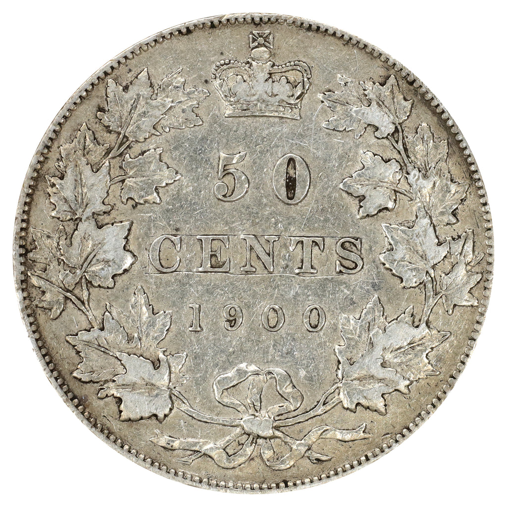 1900 Canada 50-cents F-VF (F12) Scratched, marks, or impaired