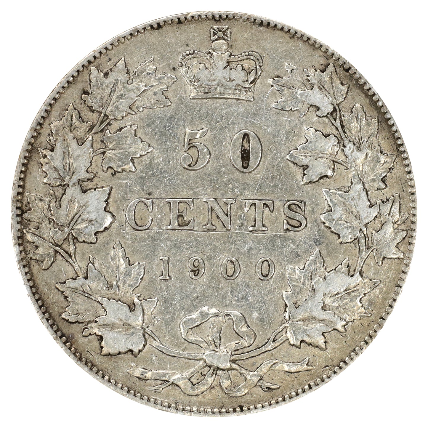 1900 Canada 50-cents F-VF (F12) Scratched, marks, or impaired