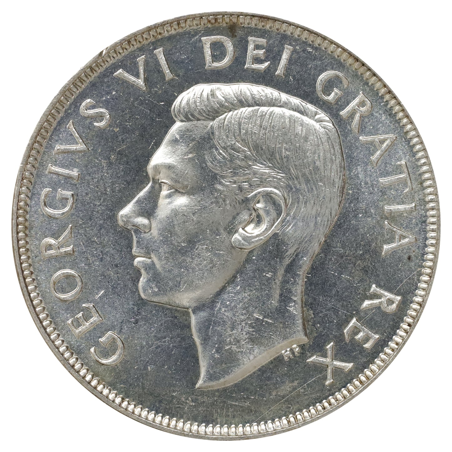 1952 Canada Dollar Brilliant Uncirculated (MS63) Scratched, marks, or impaired