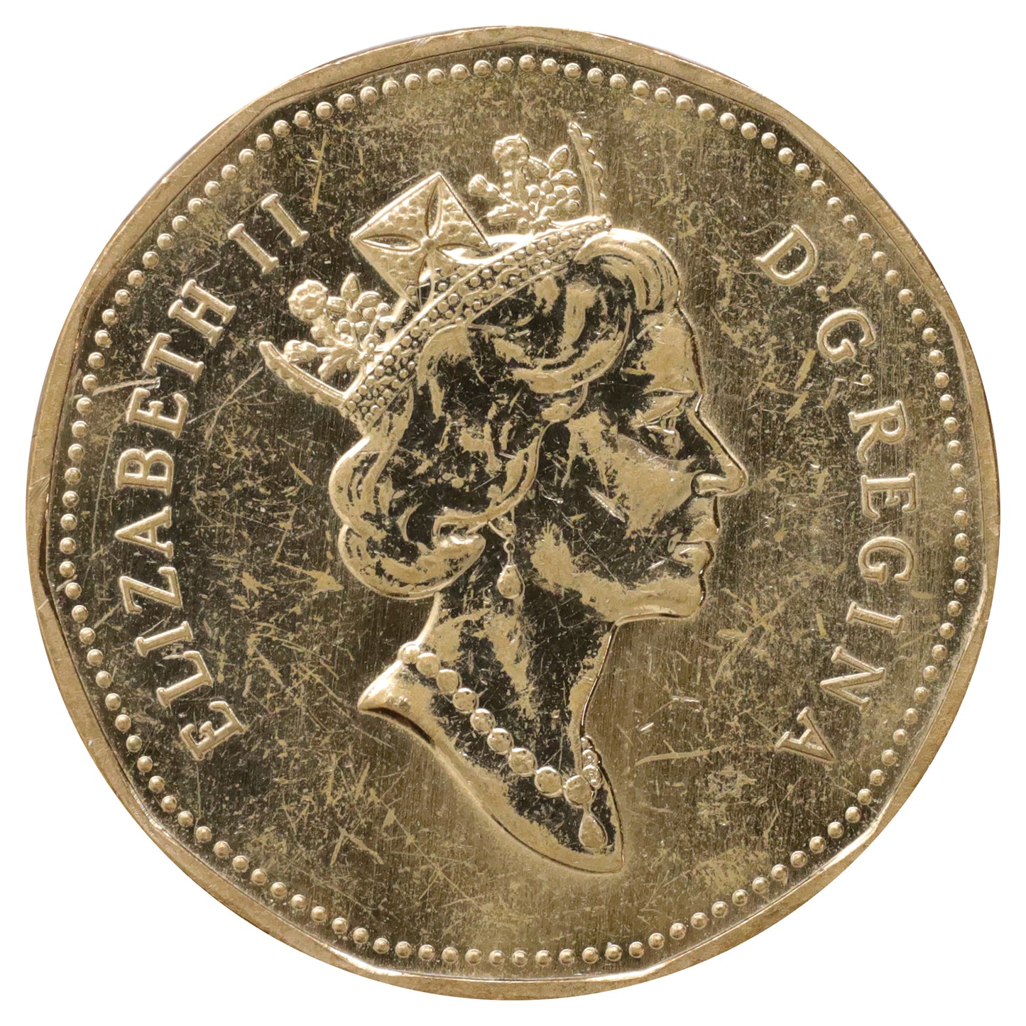 1997 Canada Flying Loon Dollar Specimen (Scratched, marks, or impaired)