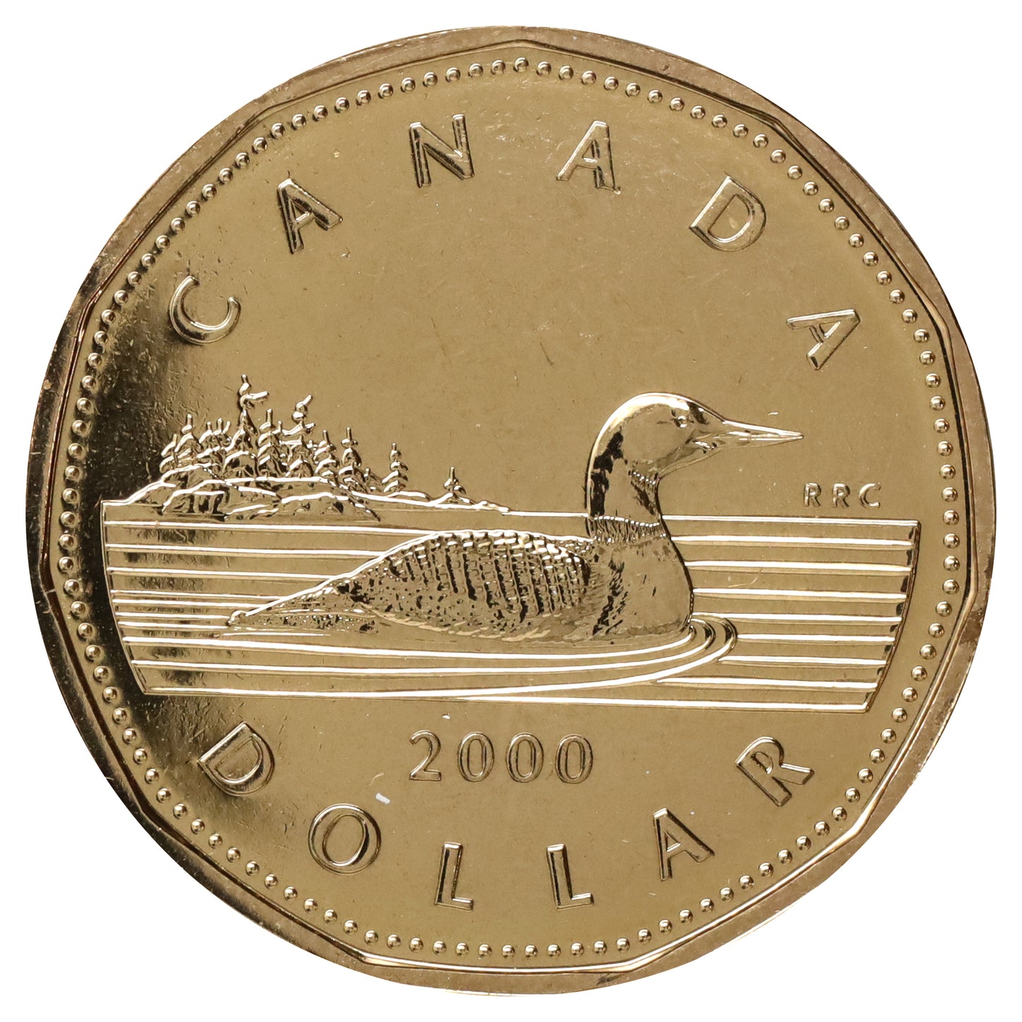 2000 Canada Loon Dollar Proof Like (Scratched, marks, or impaired)