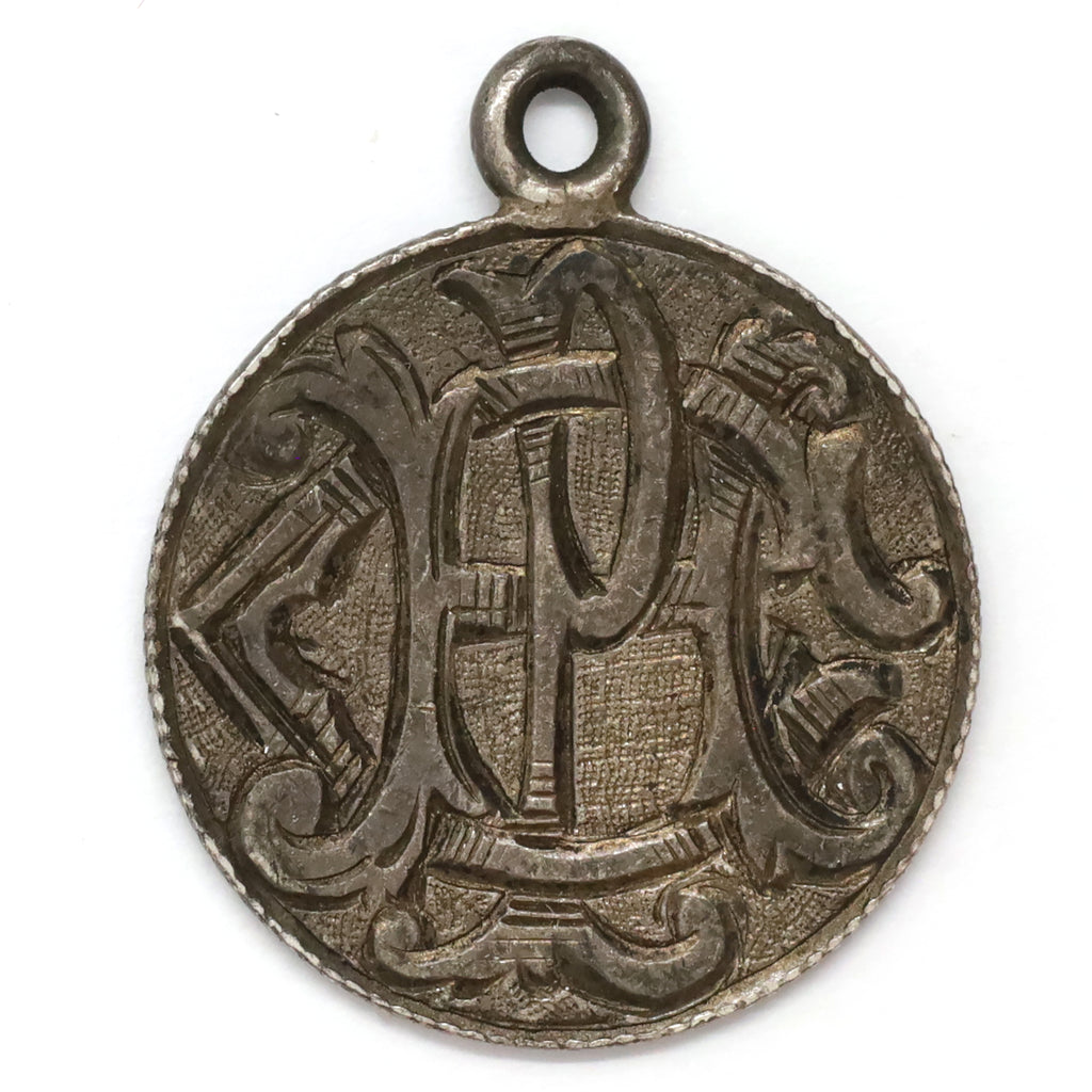 Love Token Engraved on Victorian Dime with Loop