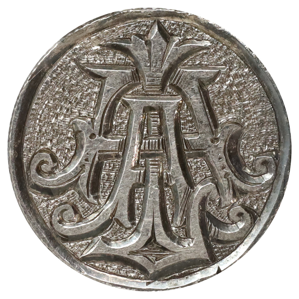 Love Token Engraved on Victorian Dime