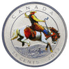 2012 Canada 25-cent 100 Years of the Calgary Stampede Specimen (Scratched or impaired)