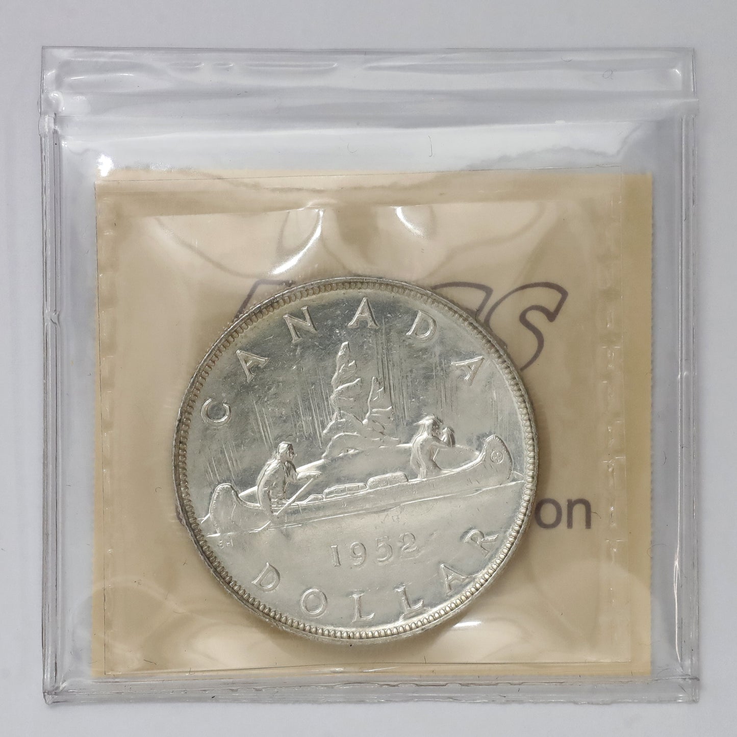 1952 NWL 2/2 Canada Dollar ICCS Certified MS63 (lightly toned)