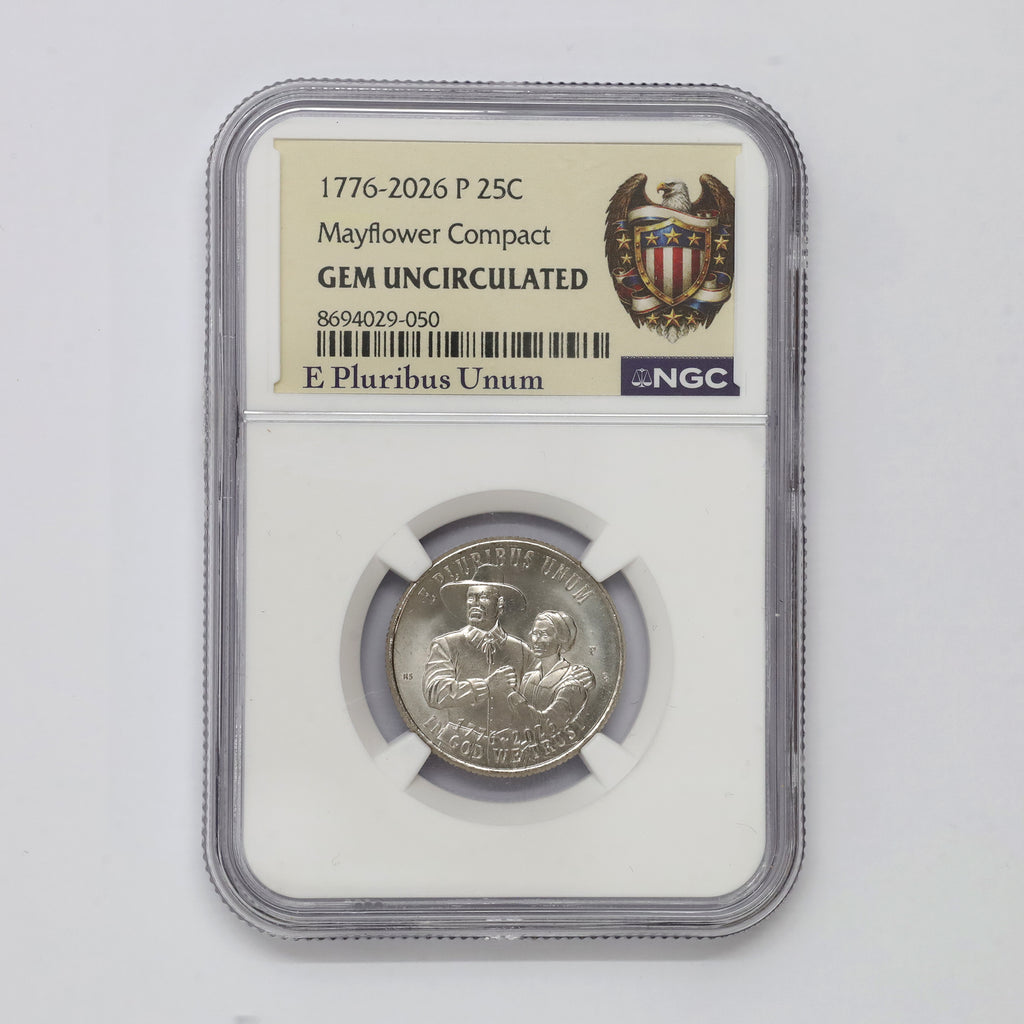 2026P USA Mayflower Compact Quarter NGC Certified MS65