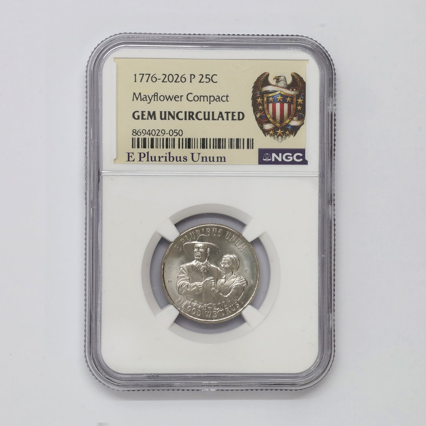 2026P USA Mayflower Compact Quarter NGC Certified MS65